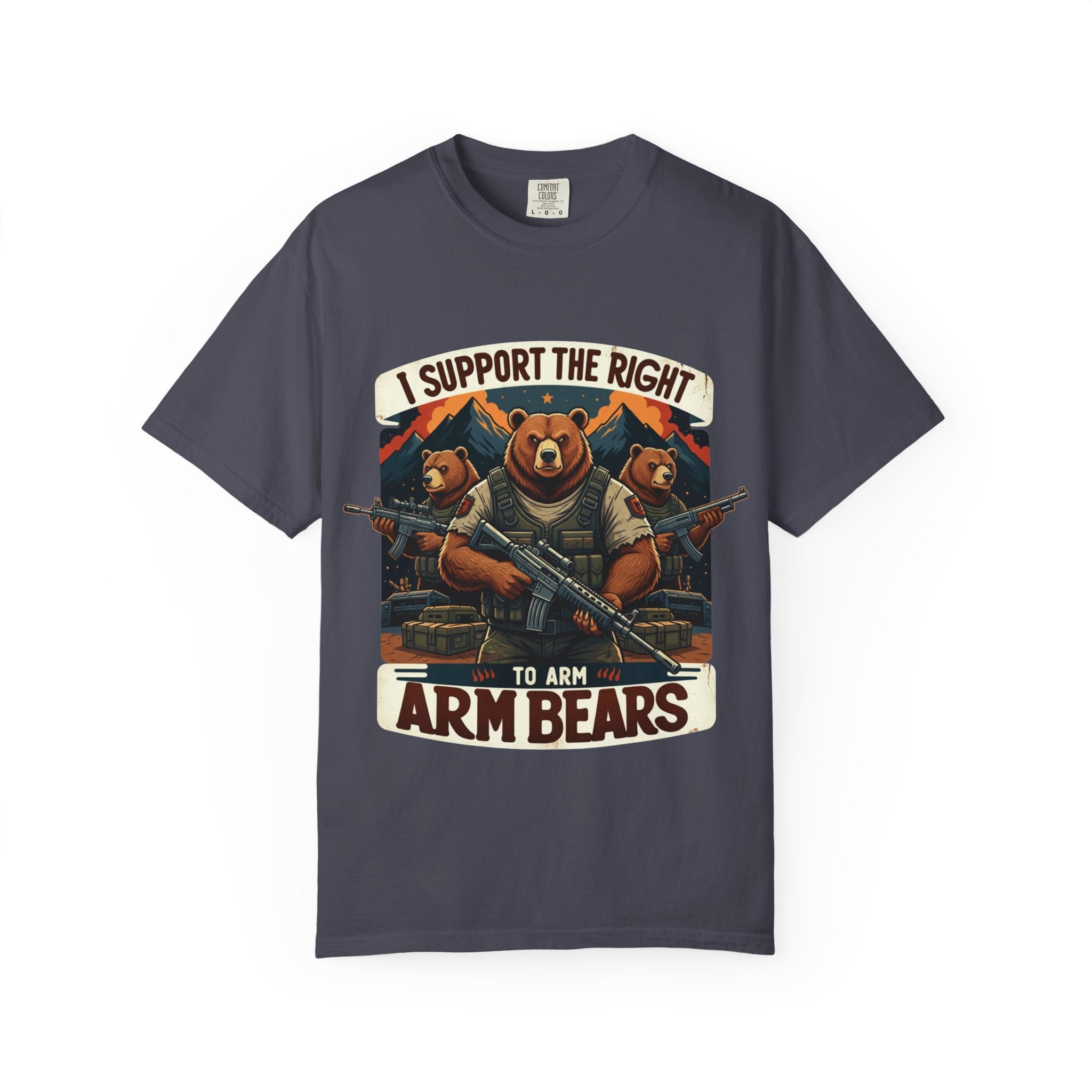 "The Right to Arm Bears (Mountain Division)" Unisex Garment-Dyed T-shirt