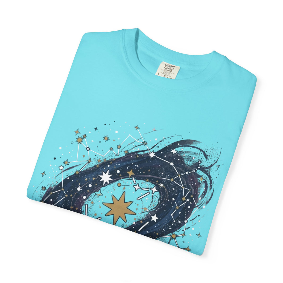 "Constellation Map (Dark Sky)" Unisex Garment-Dyed Tee
