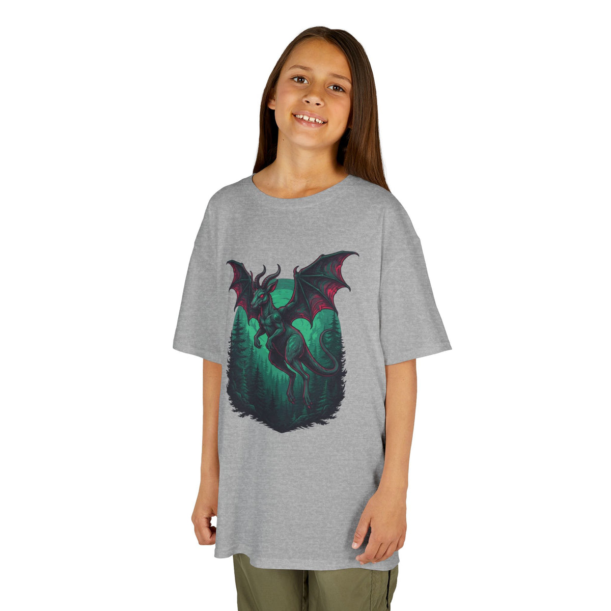 Color: Sport Grey | The Jersey Devil (New Jersey, USA) Kids Tee