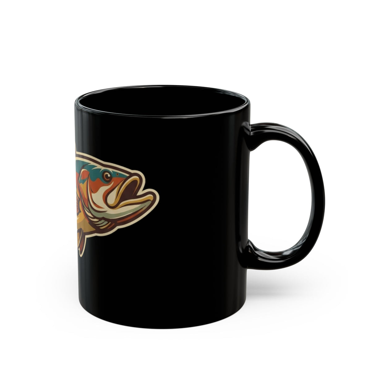 "I'm A Catch" Black Ceramic Mug — Graphic