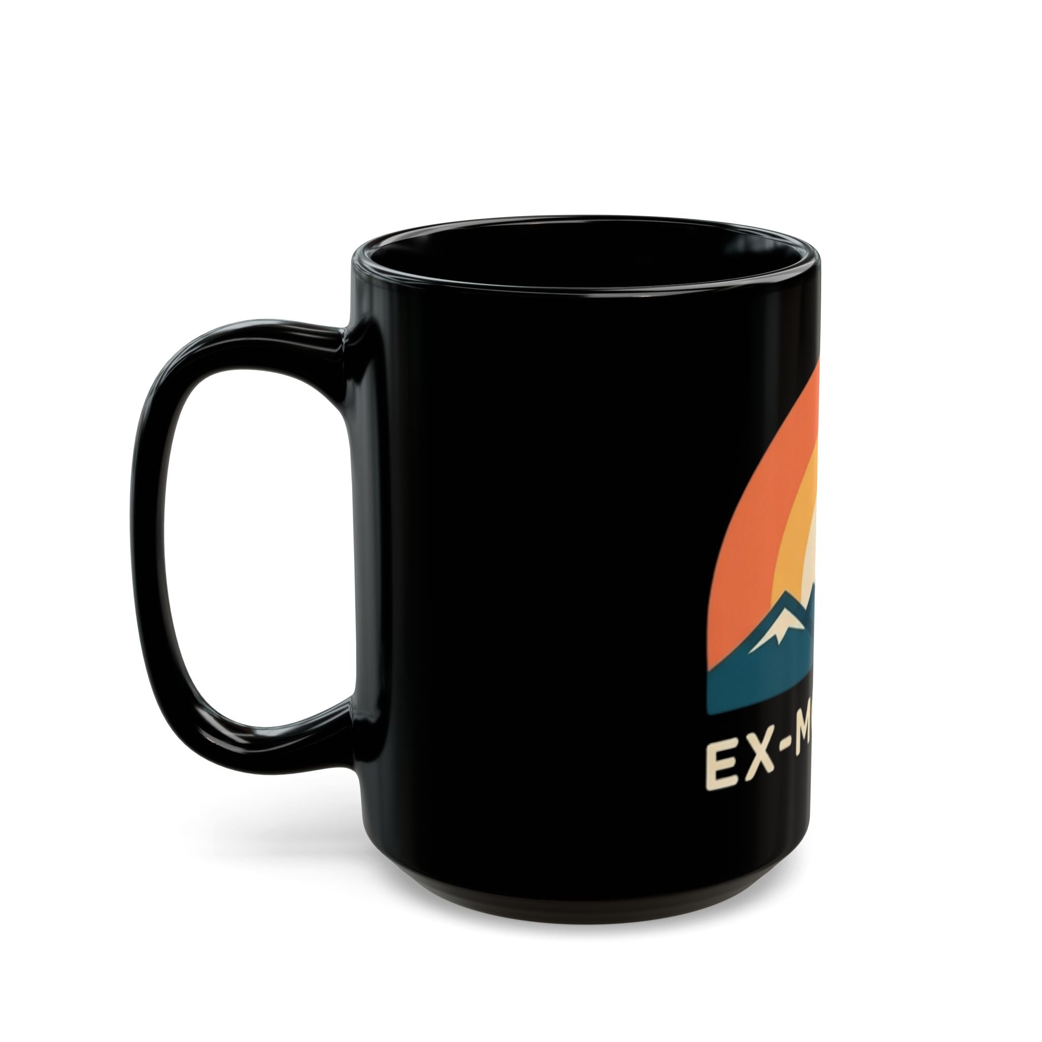 "Ex Mormon" Black Ceramic Mug — Graphic