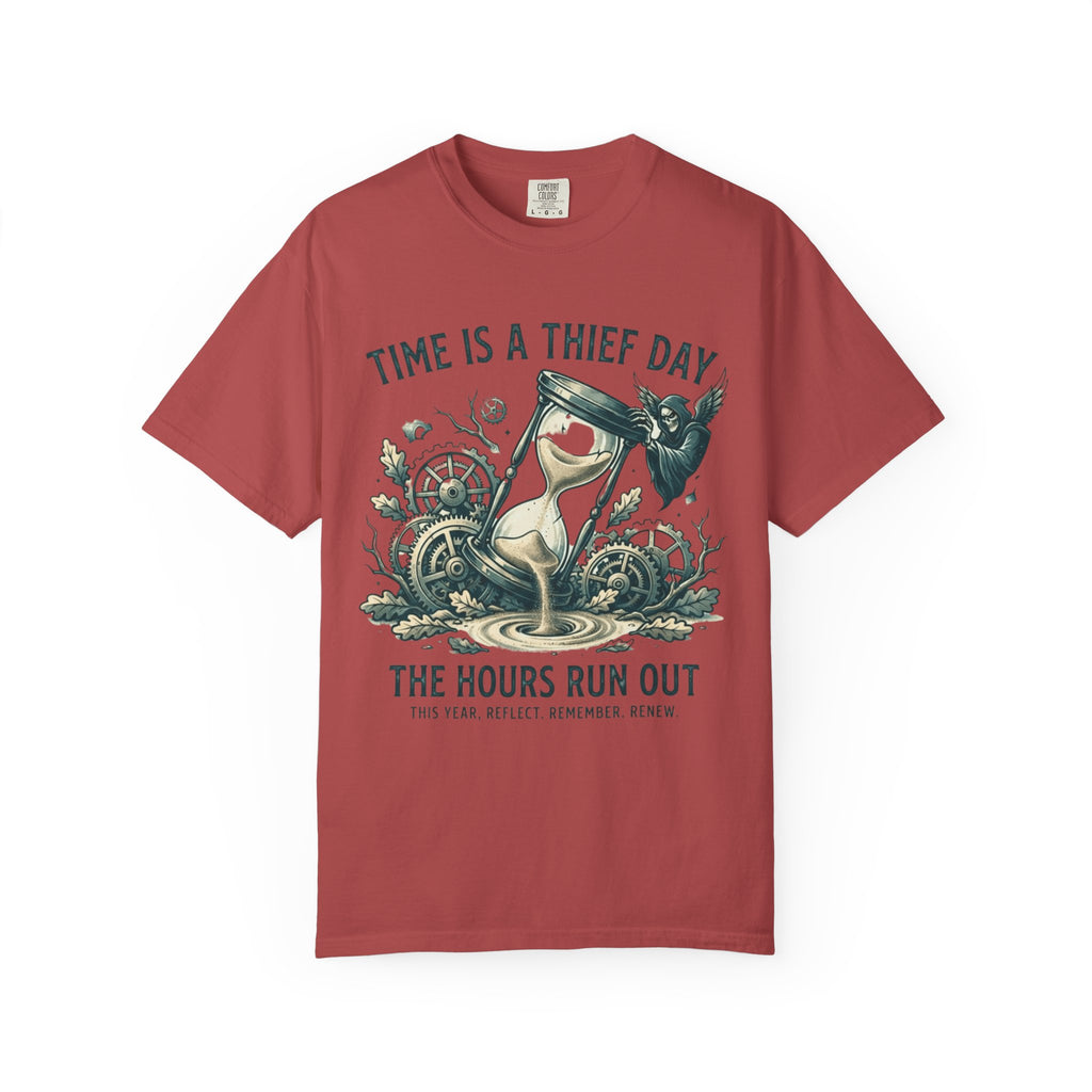 "Time is a Thief" Unisex Garment-Dyed Tee