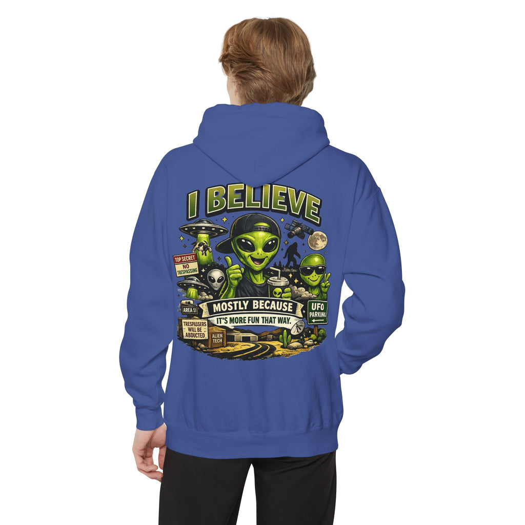 "I Believe" Garment-Dyed Hoodie