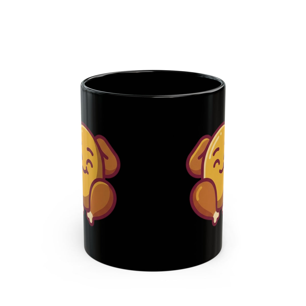 "This Turikey Or Your Opinion" Black Ceramic Mug — Graphic