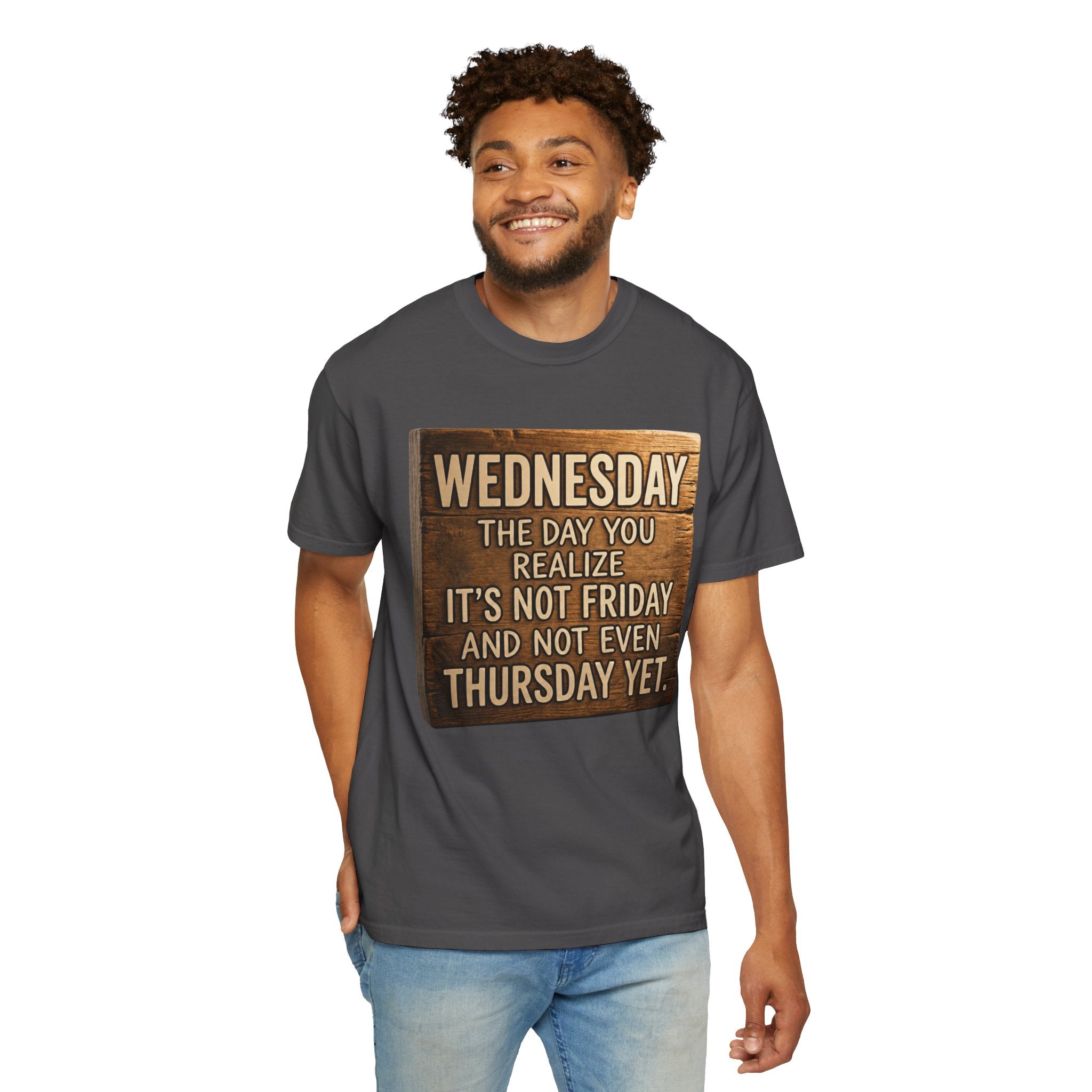 "Wednesday Not Friday" Unisex Garment-Dyed Tee