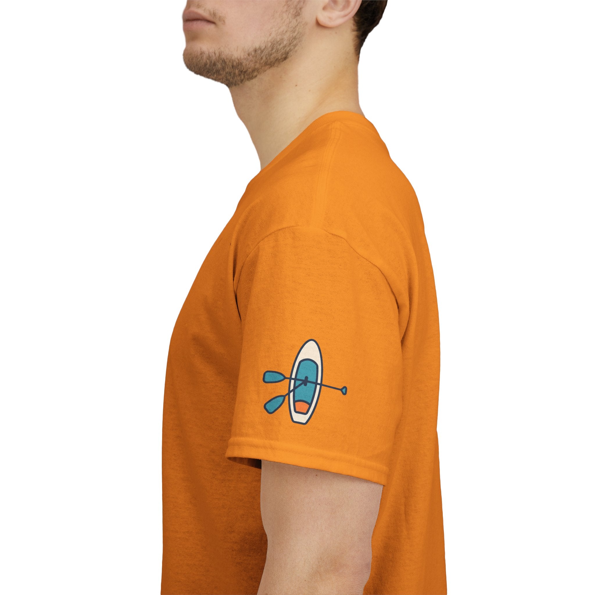 "Mountain Lake Paddle Board" Premium Graphic Tee