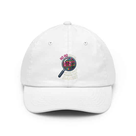 Color: White | Ugly Sweater Dad Hat
