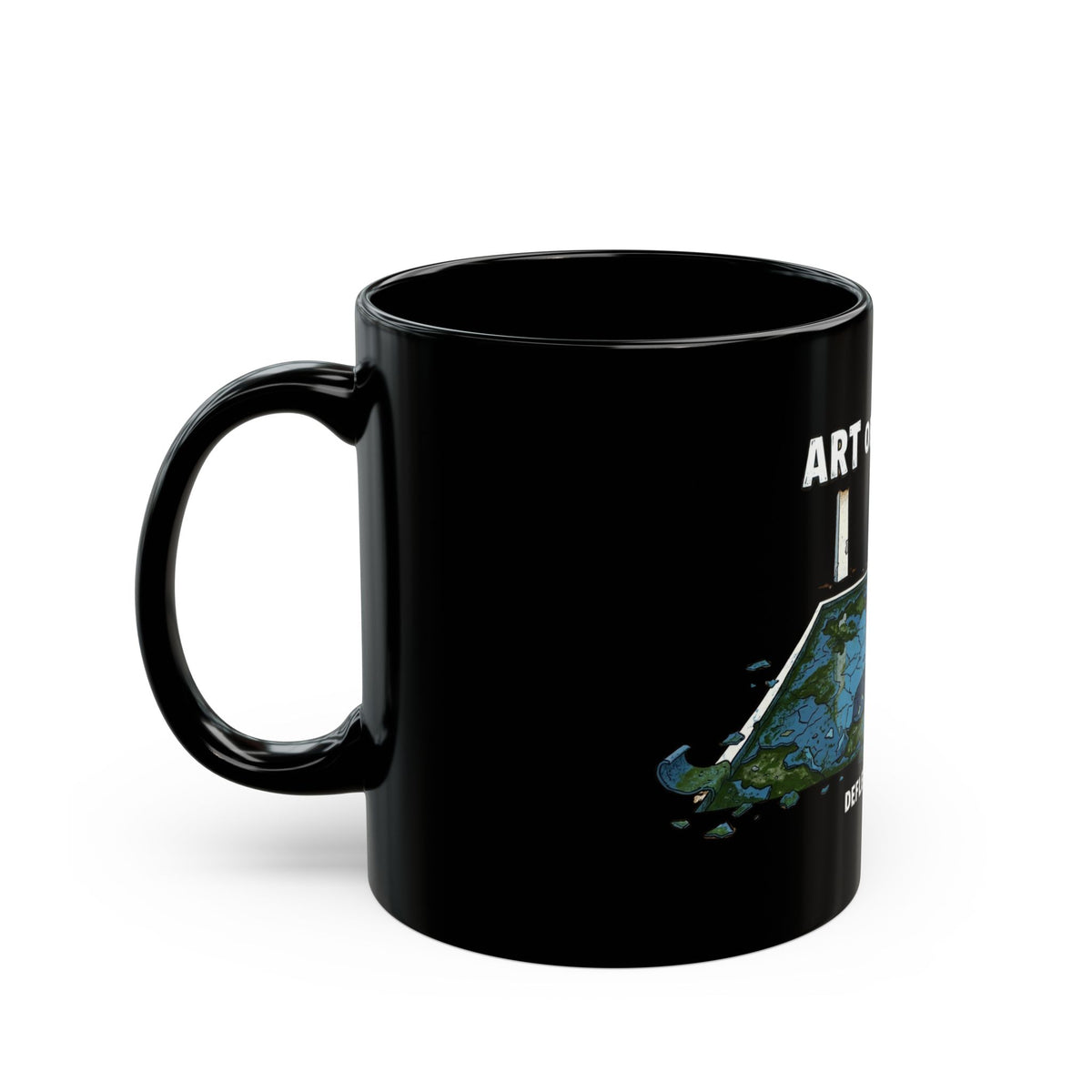 "Art of The Peel" Black Ceramic Mug
