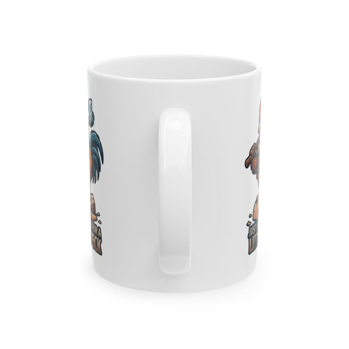 "Looking For A Little Peck" White Ceramic Mug