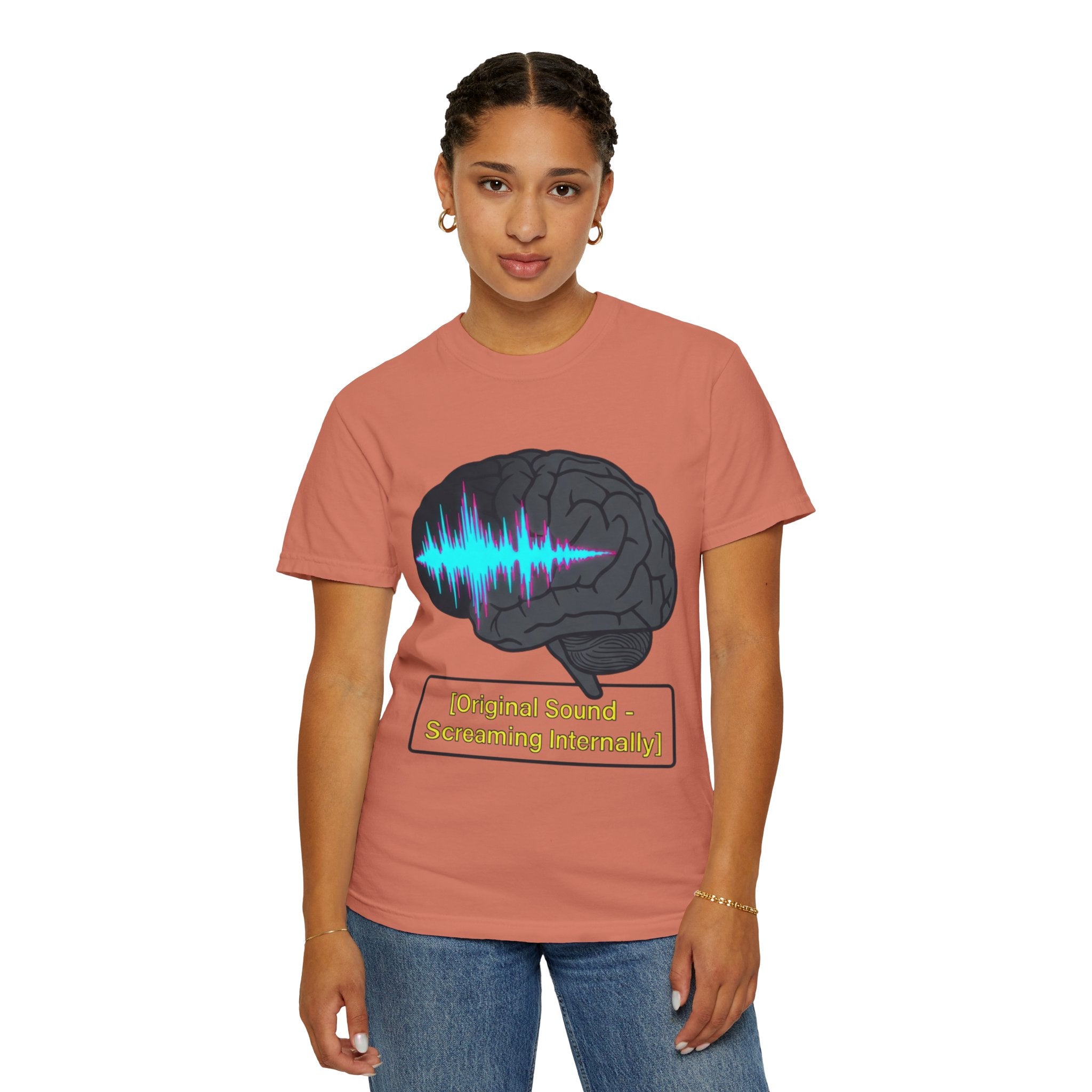"Screaming Internally" Unisex Garment-Dyed Tee