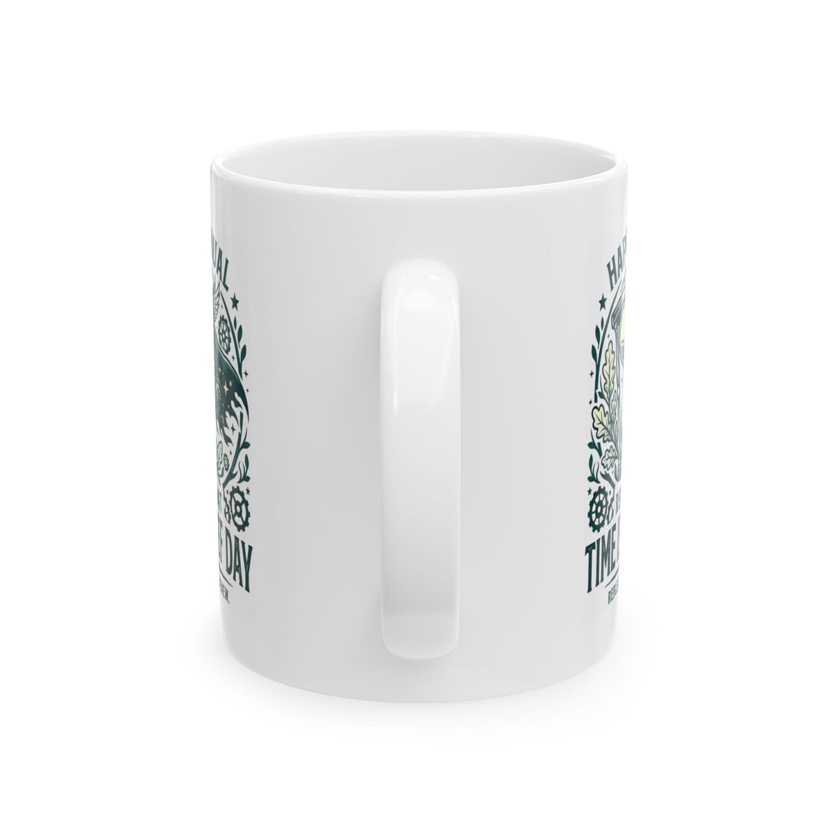 "Time Is A Thief Day" White Ceramic Mug