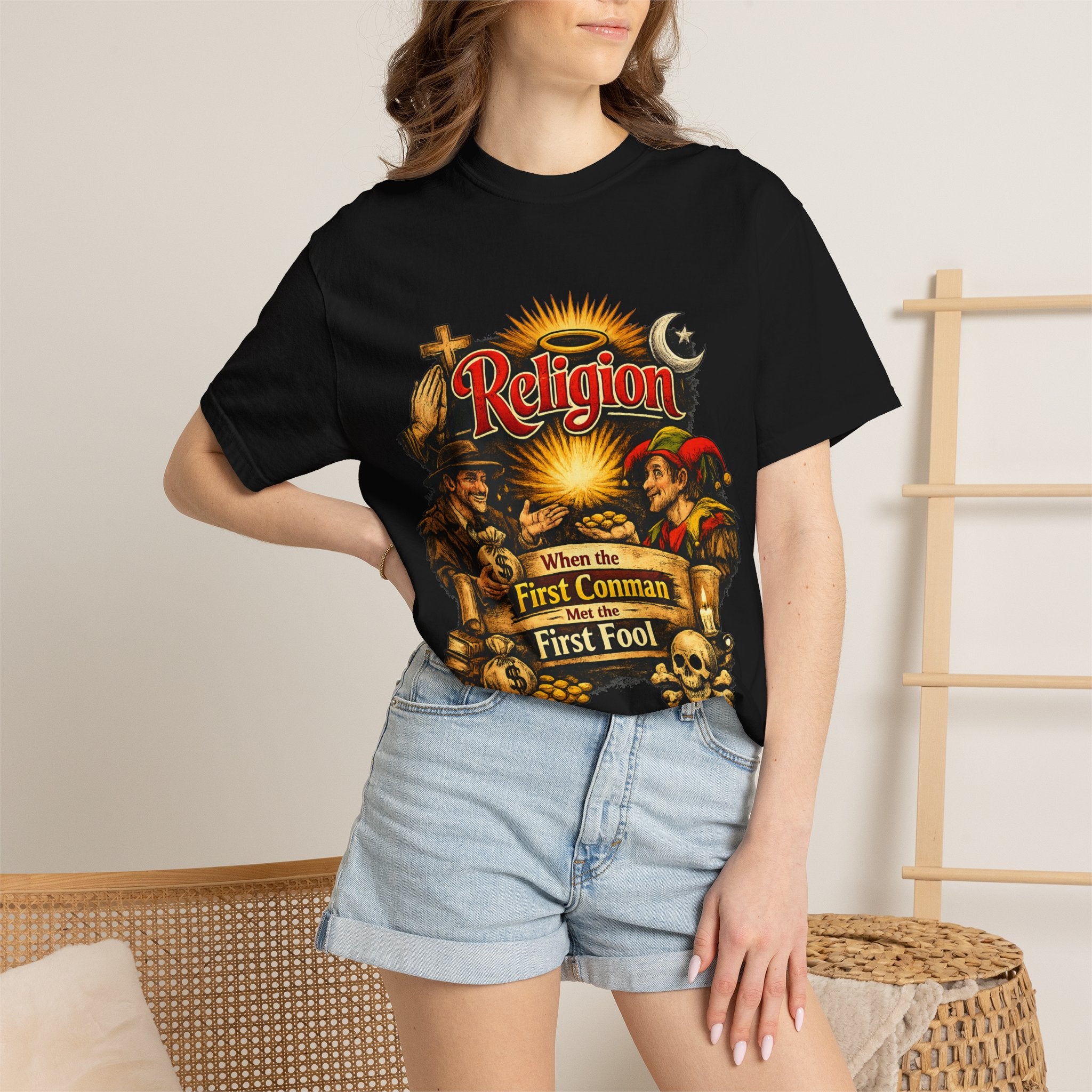 First Conman, First Fool | Garment-Dyed Tee — AttitudeShirts