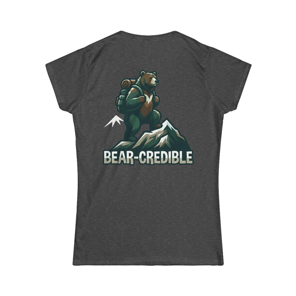 Color: Dark Heather | Bear Credible Women's Tee
