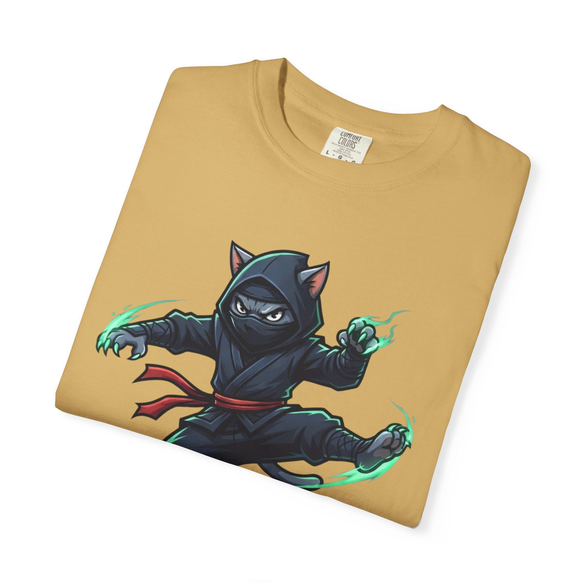 "Ninja Cat Credible" Unisex Garment-Dyed Tee