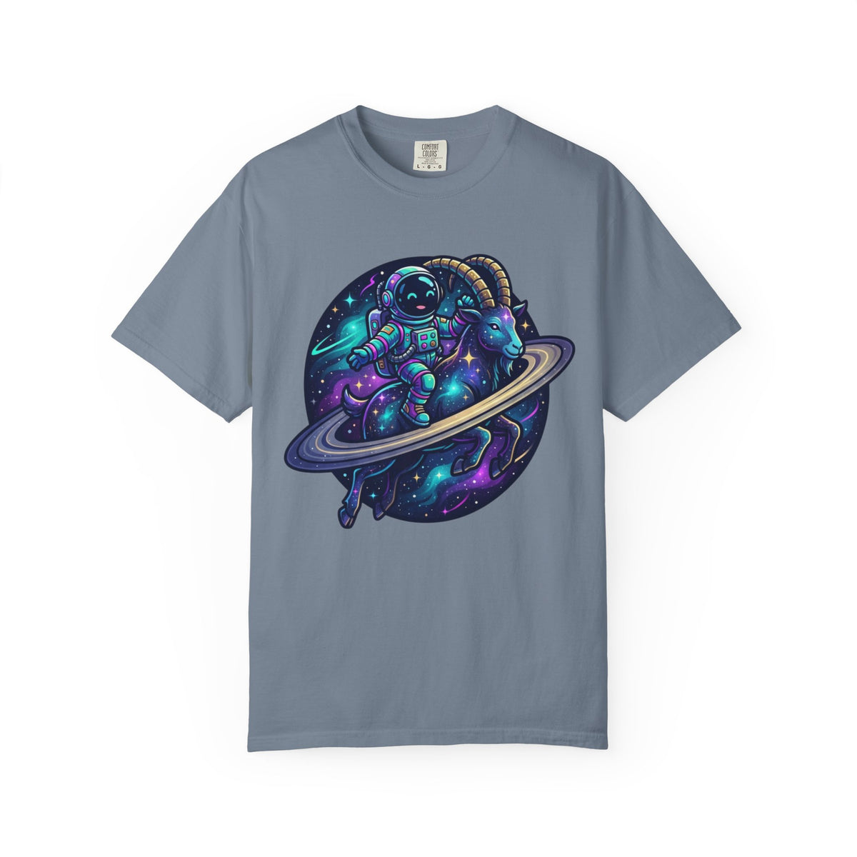 "Space Explorer Capricorn" Unisex Garment-Dyed Tee
