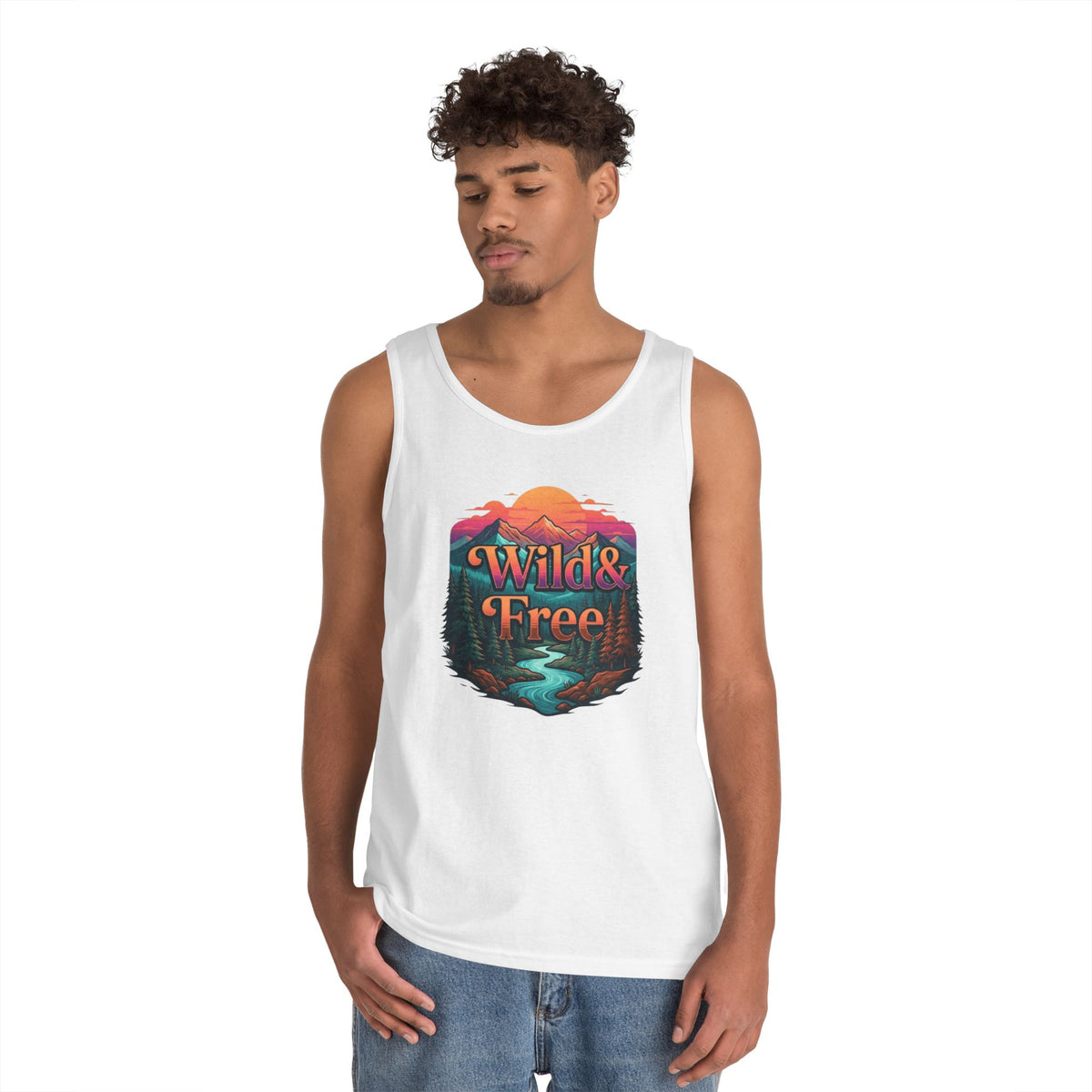 Color: White | Wild & Free Tank Top