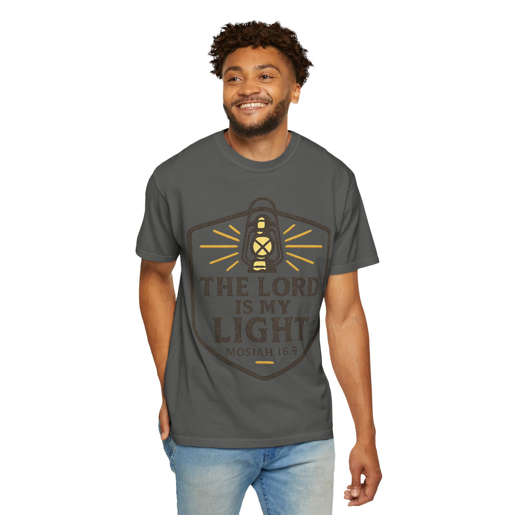 "The Lord is My Light" Unisex Garment-Dyed T-shirt