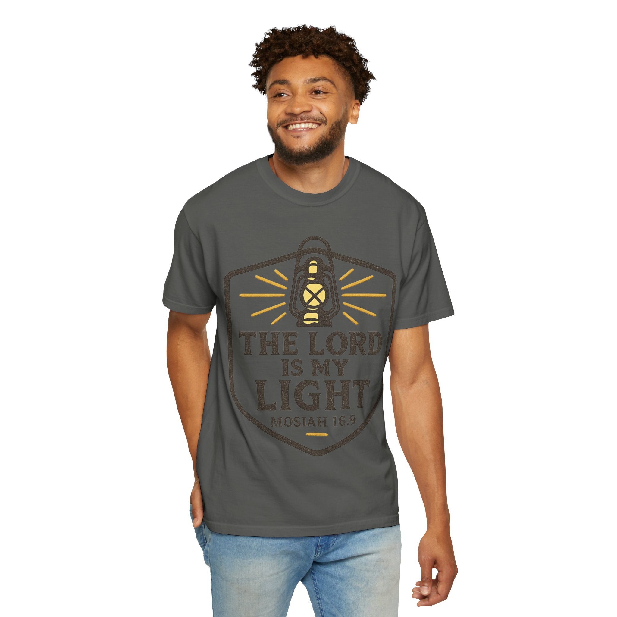 "The Lord is My Light" Unisex Garment-Dyed T-shirt