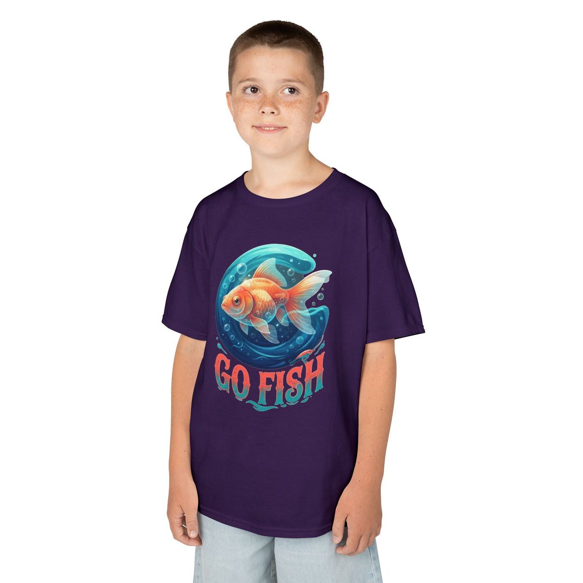 Color: Purple | Go Fish Kids Tee