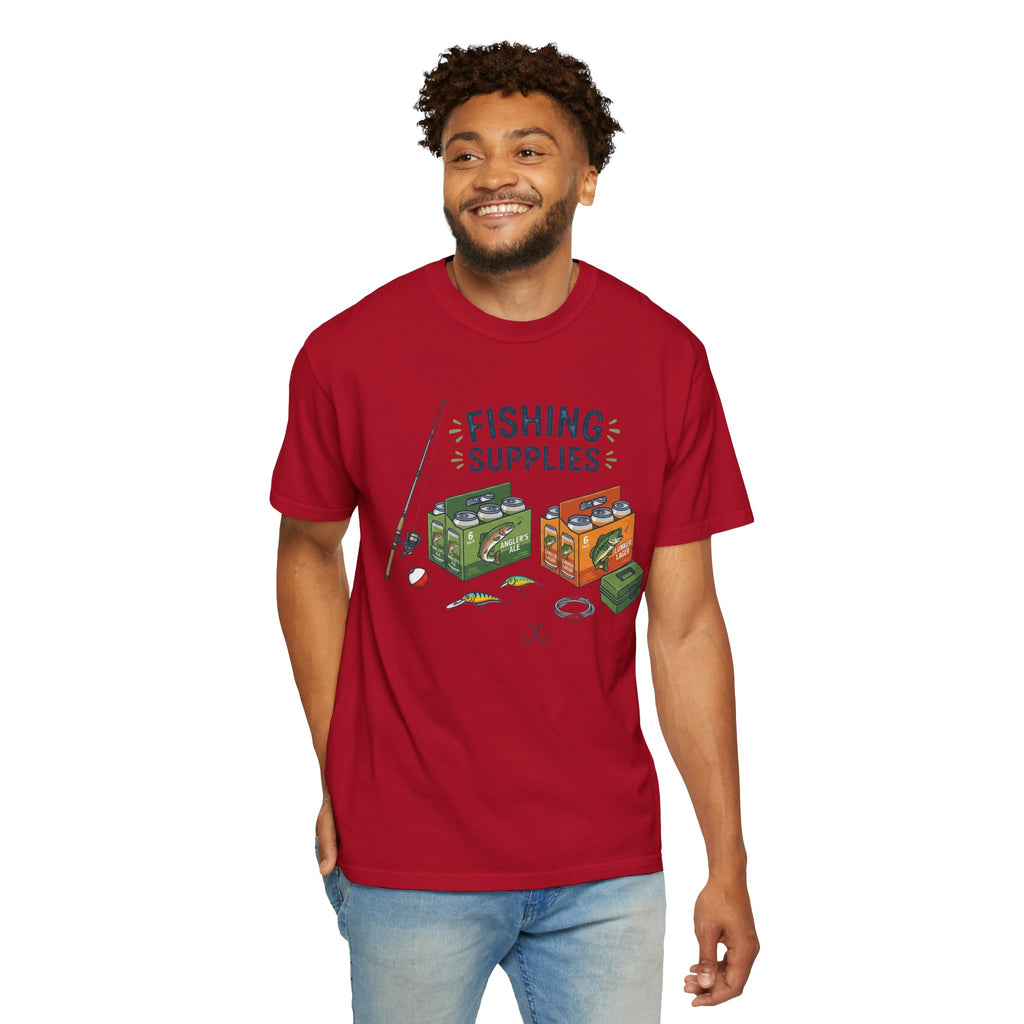 "Fishing Supplies" Unisex Garment-Dyed Tee