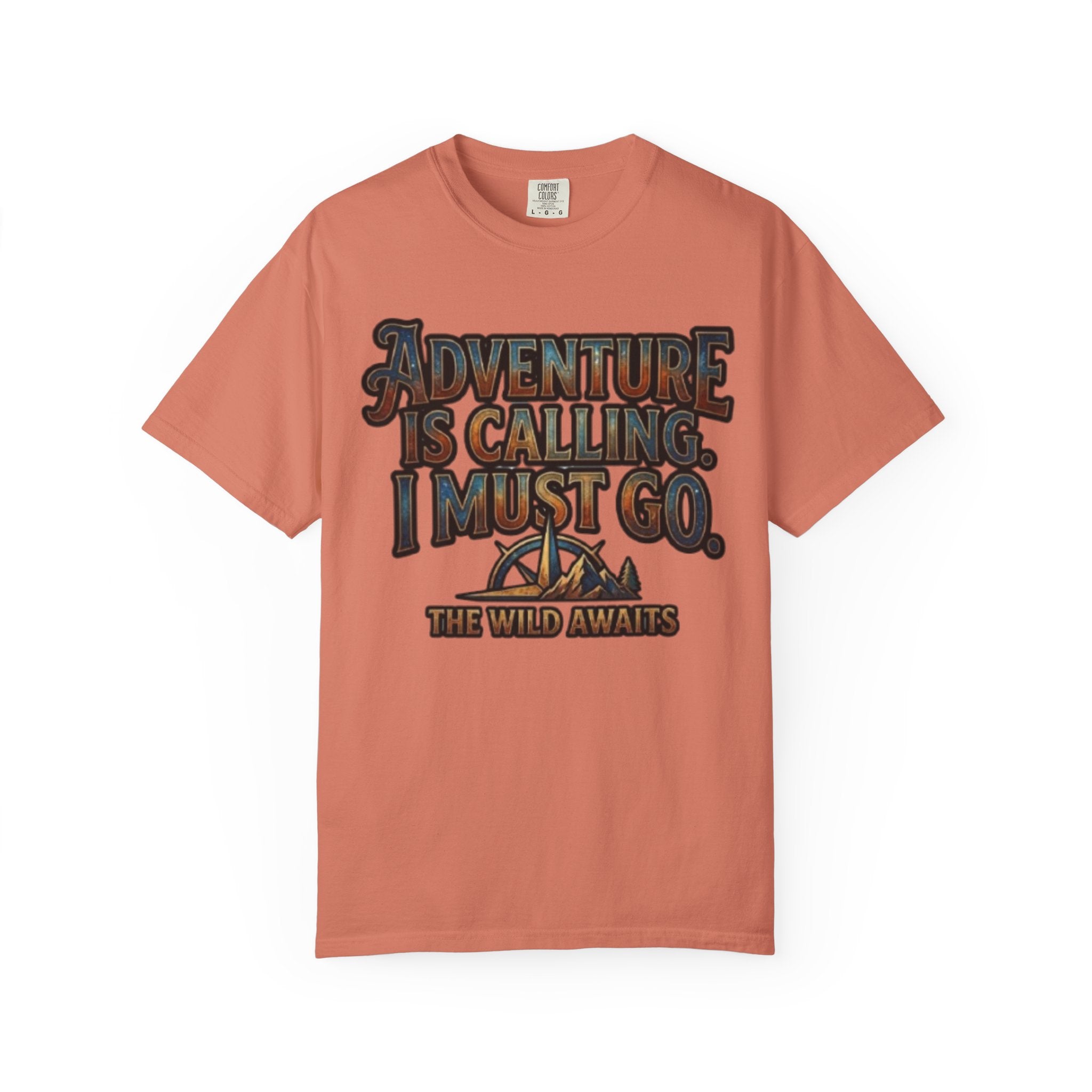 "Adventure is Calling" Unisex Garment-Dyed Tee