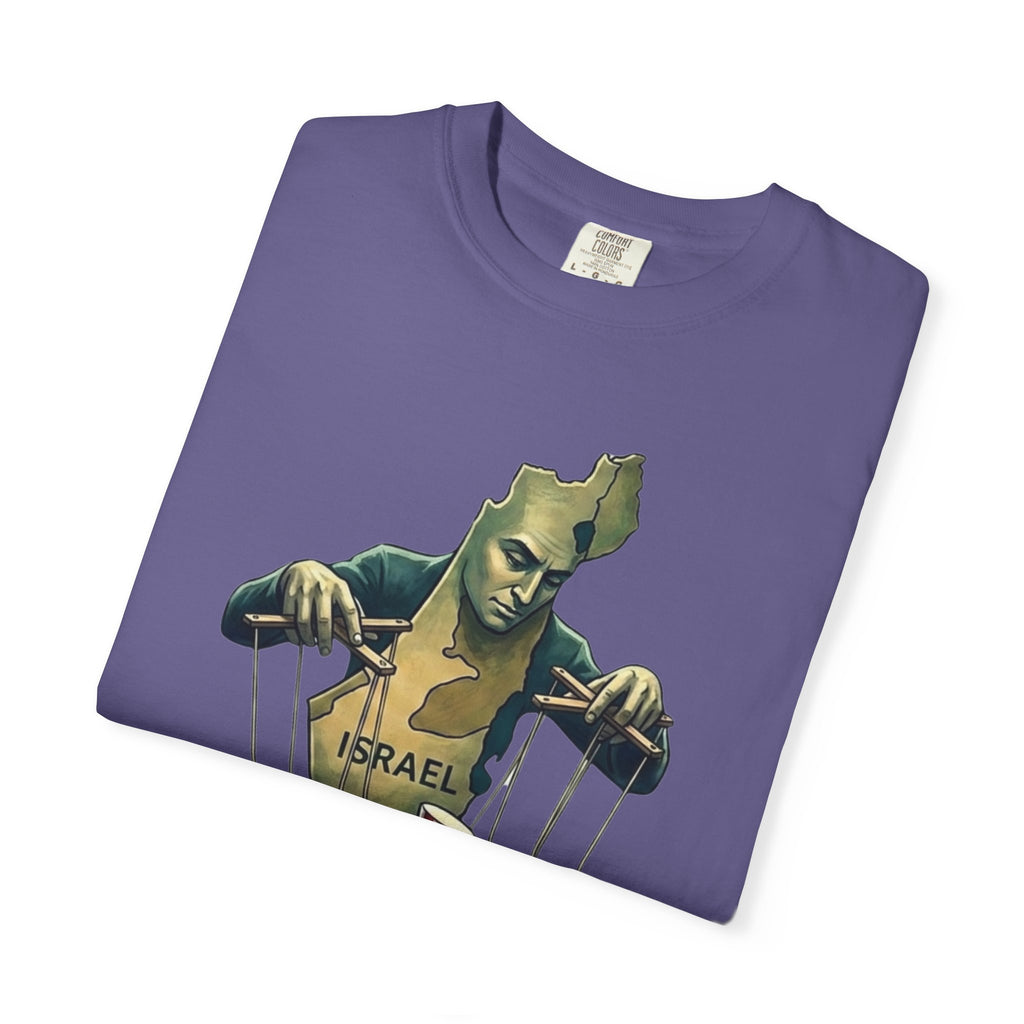 "The Global Puppet Master" Unisex Garment-Dyed T-shirt