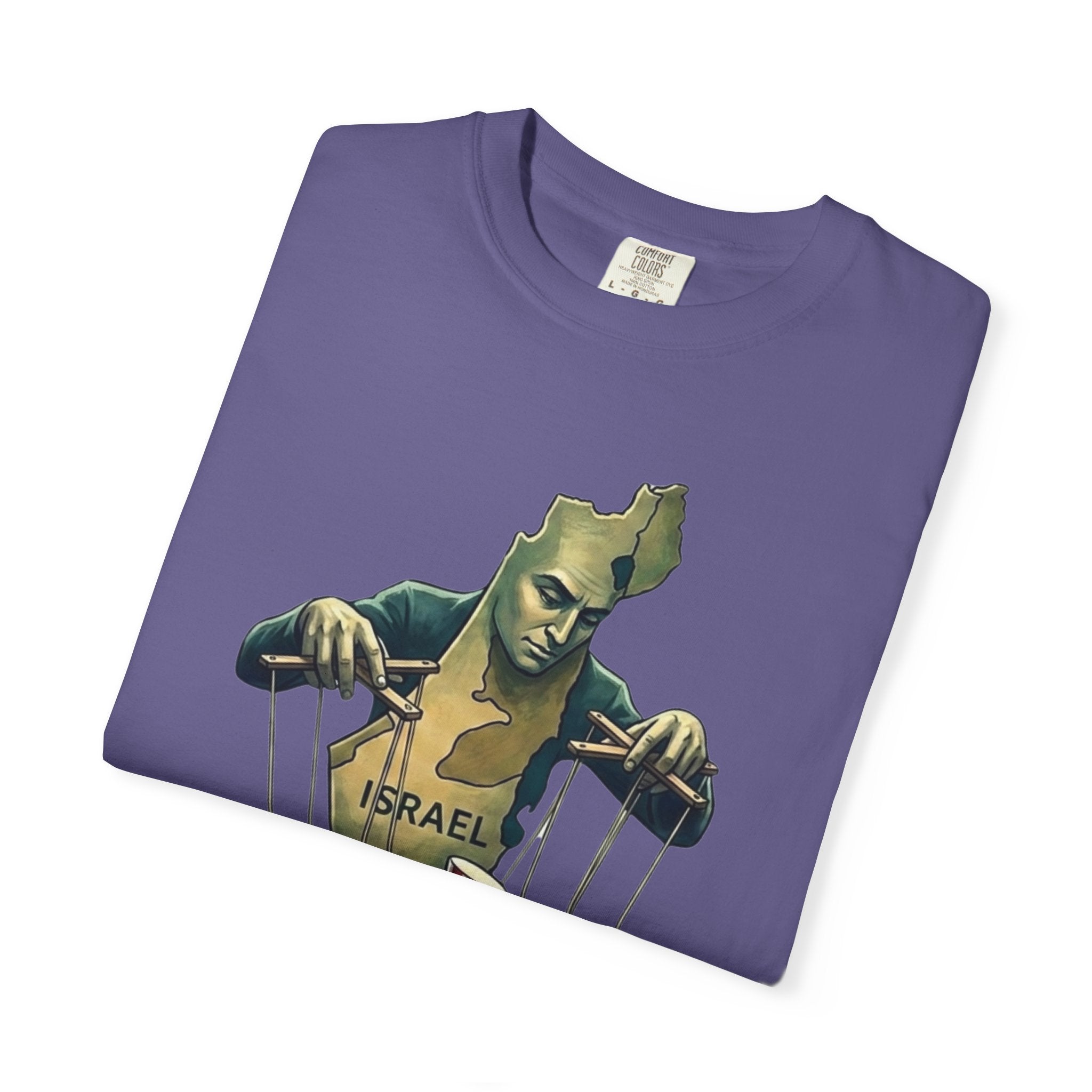 "The Global Puppet Master" Unisex Garment-Dyed T-shirt