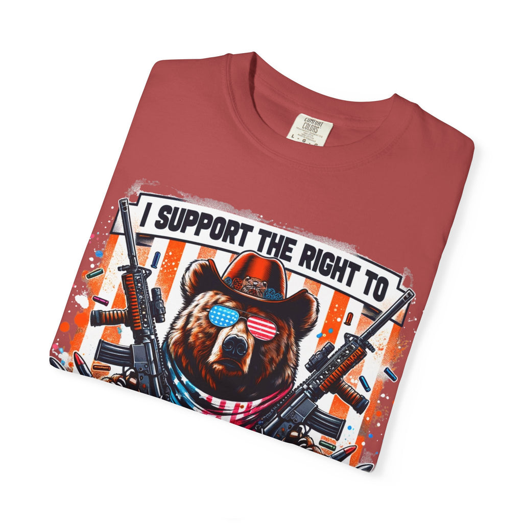 "The Right to Arm Bears" Unisex Garment-Dyed T-shirt