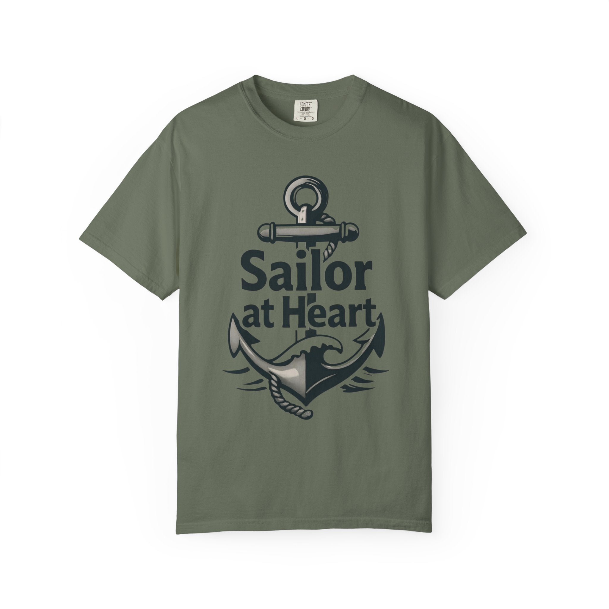 "Sailor at Heart-2" Unisex Garment-Dyed T-shirt