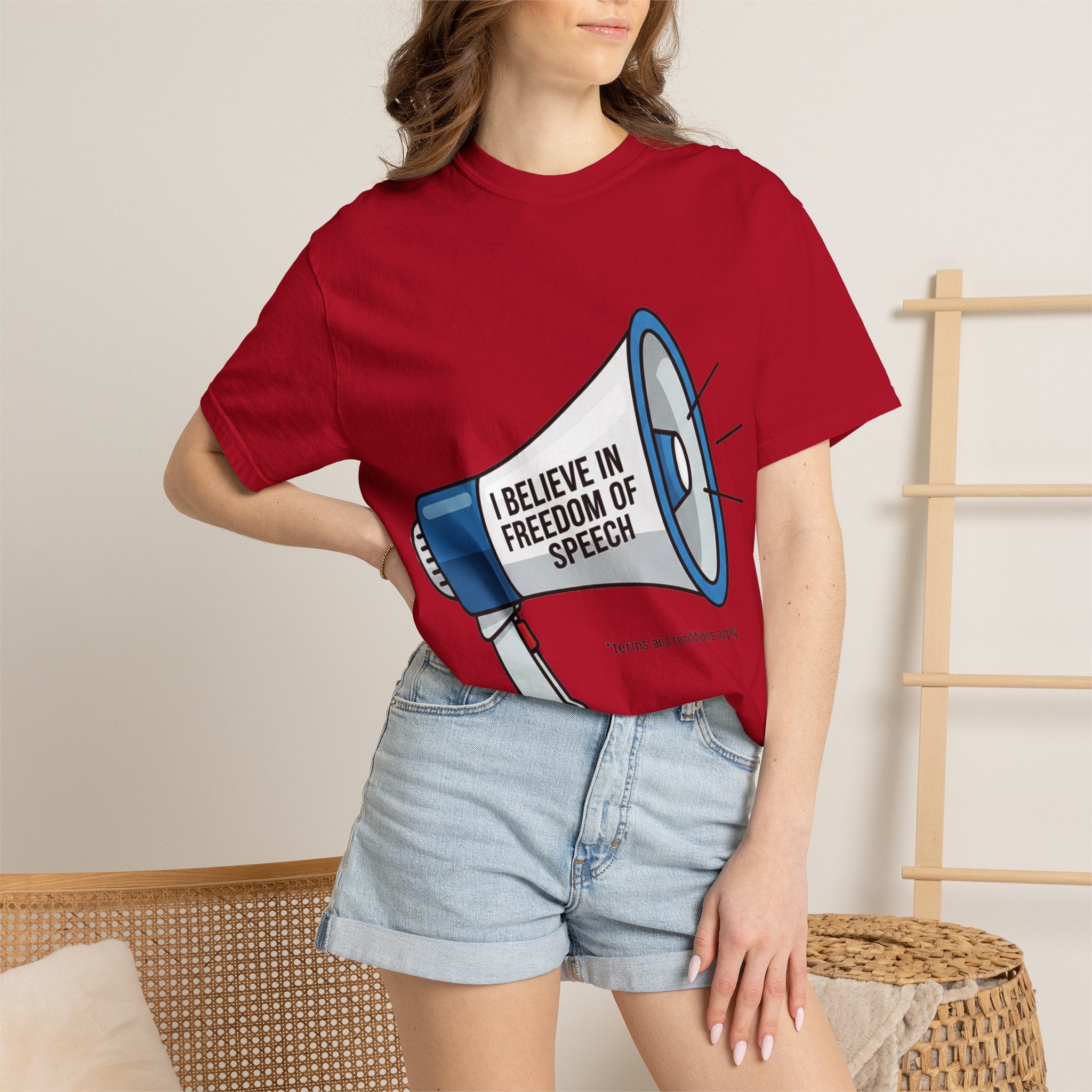 "Freedom of Speech" Unisex Garment-Dyed T-shirt