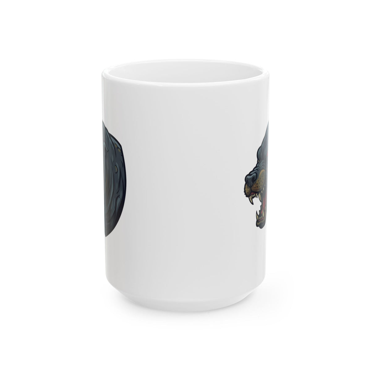 "Bunyip (Australian Aboriginal Mythology)" White Ceramic Mug — Graphic