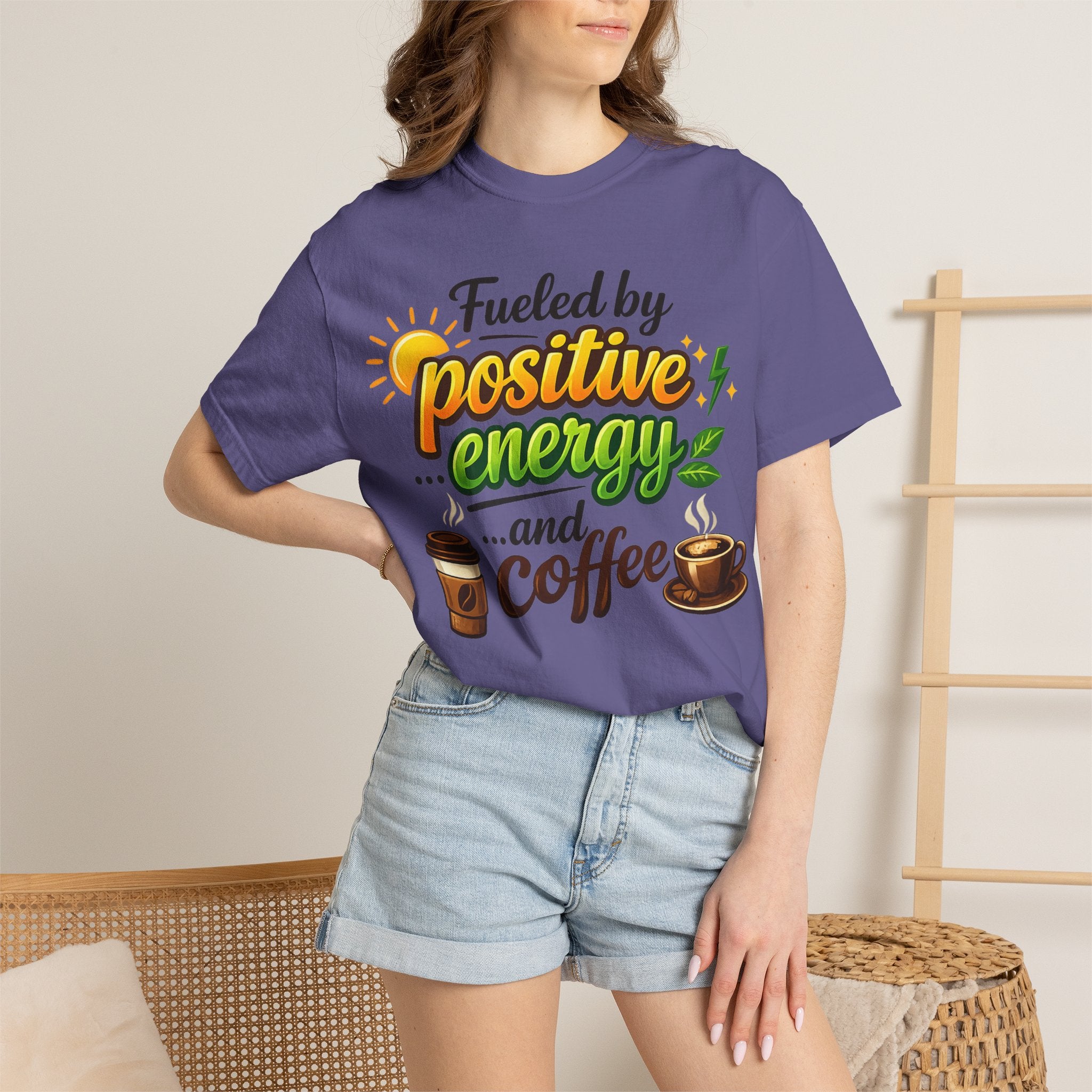 "The High-Voltage Morning Routine" Unisex Garment-Dyed T-shirt