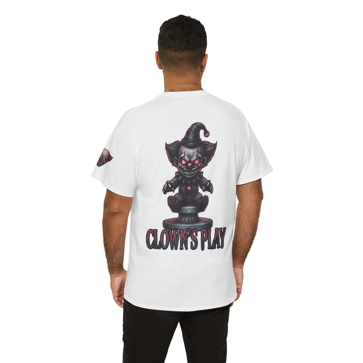 Color: White | Clown Play Premium Graphic Tee