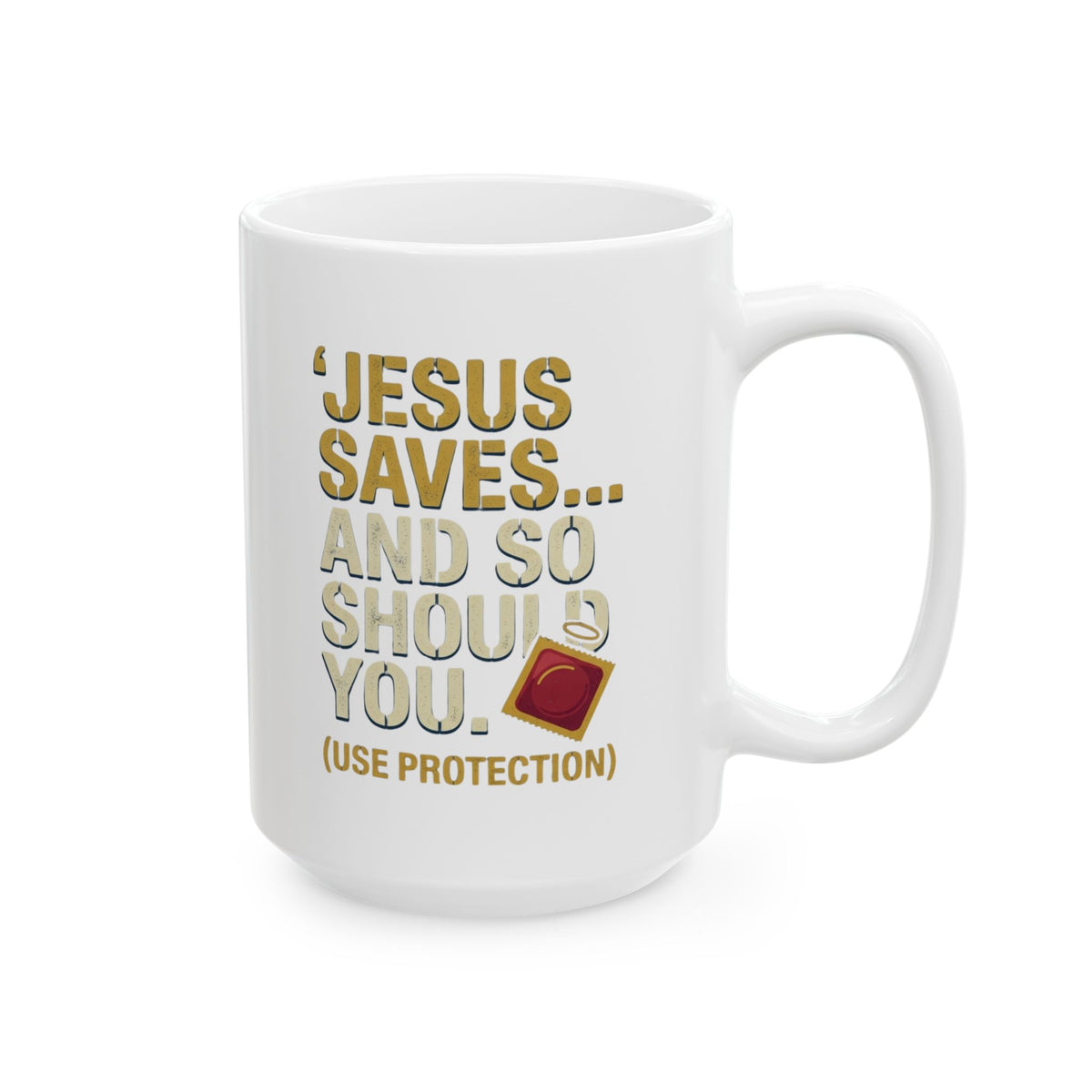 "Good Book Series Jesus Saves and So Should You" White Ceramic Mug