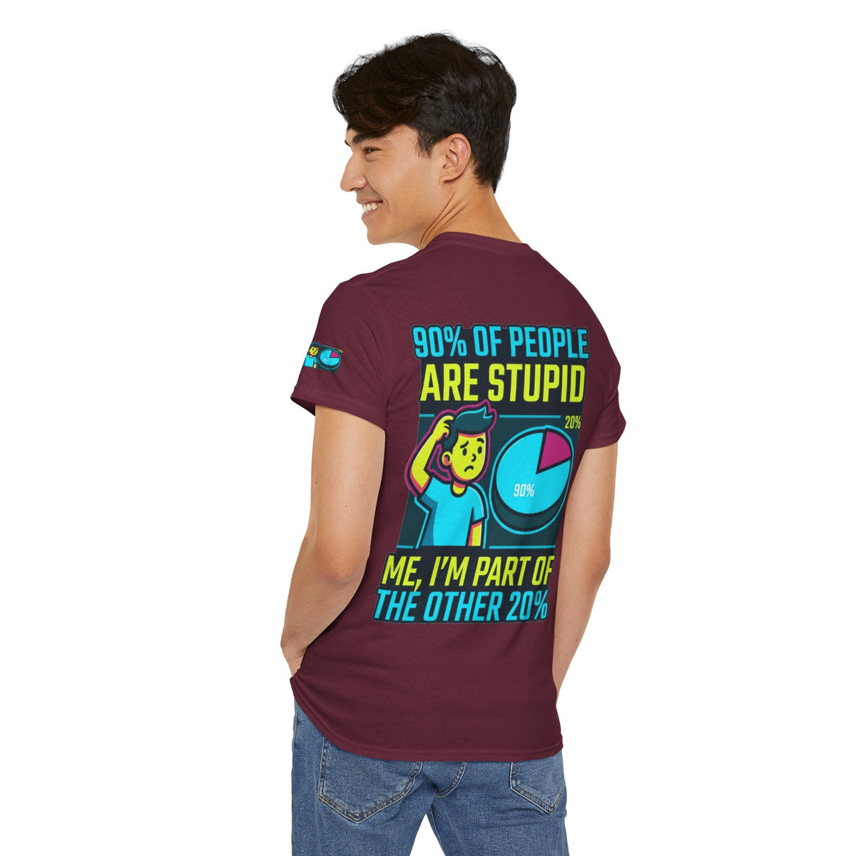 "90% Of People Are Stupid" Premium Graphic Tee