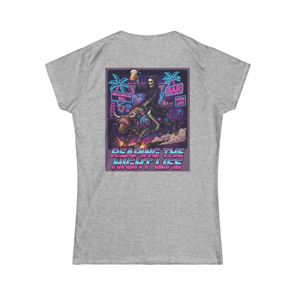 Color: Sport Grey | Reaping the Night Life Women's Tee