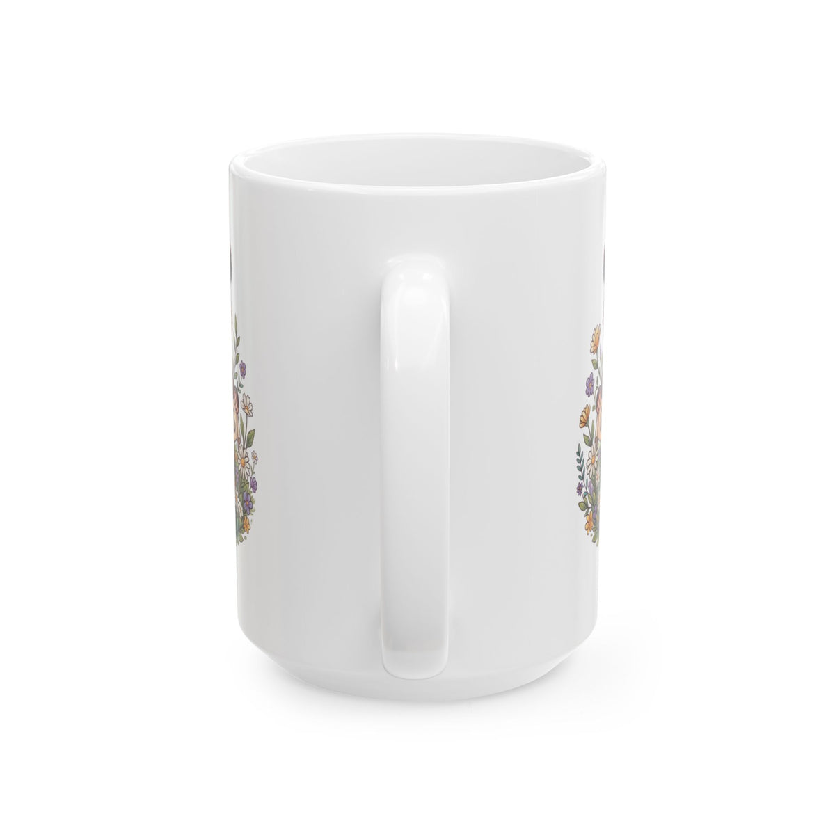 "Hippy Opossum" White Ceramic Mug