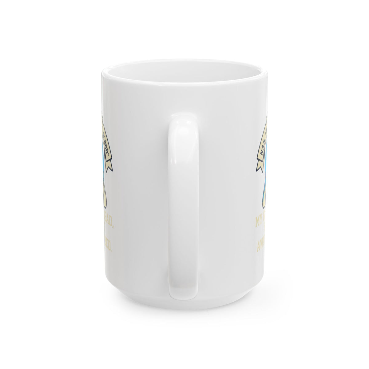 "Good Book Series Not Dead Awkward In Bed" White Ceramic Mug