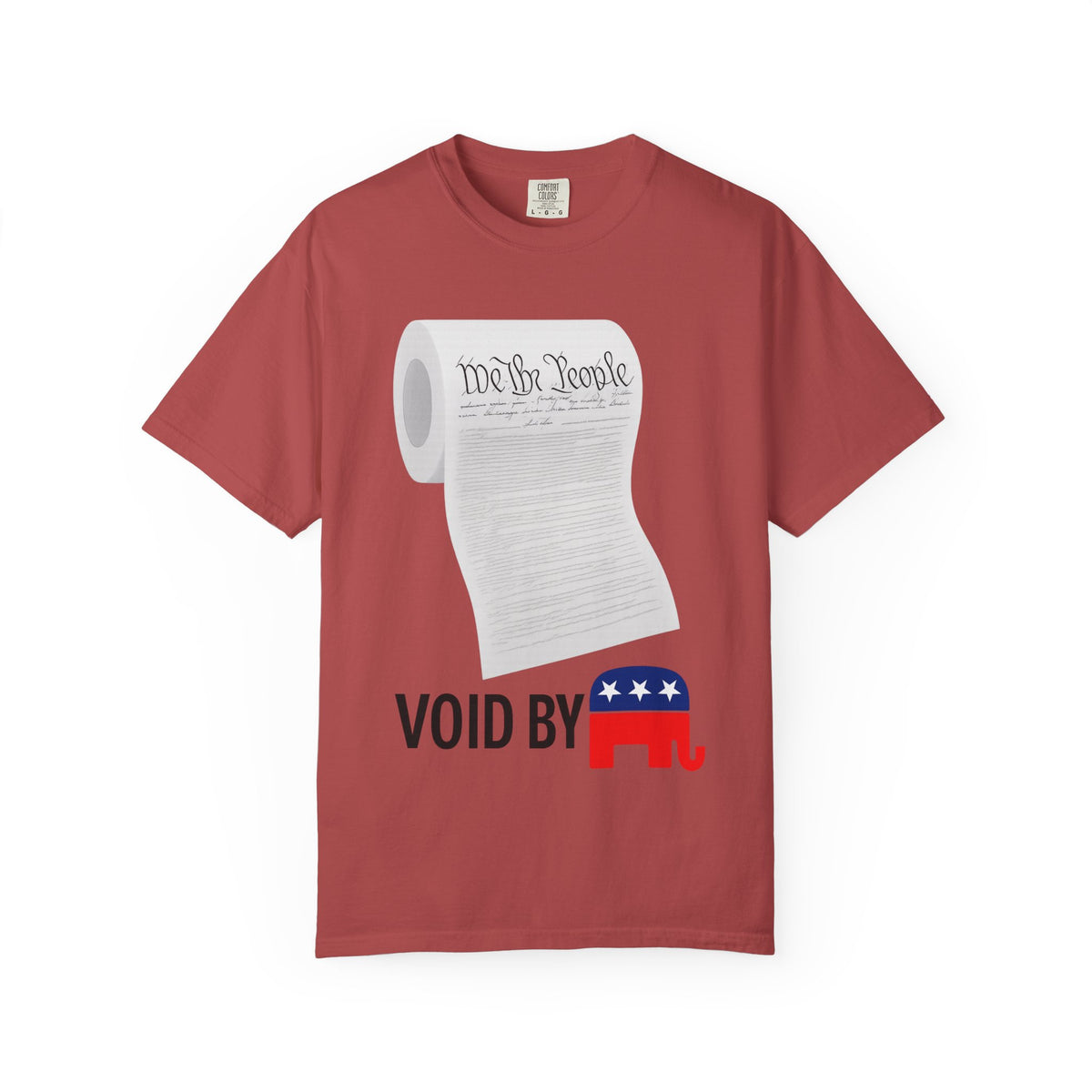 Color: Crimson | Constitution Toilet Paper Unisex Garment-Dyed T-shirt