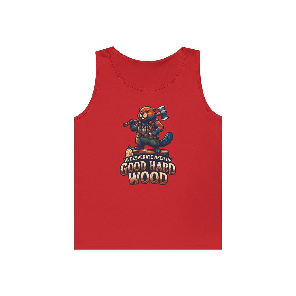 Color: Red | In Desperate Need of Good Hard Wood Tank Top