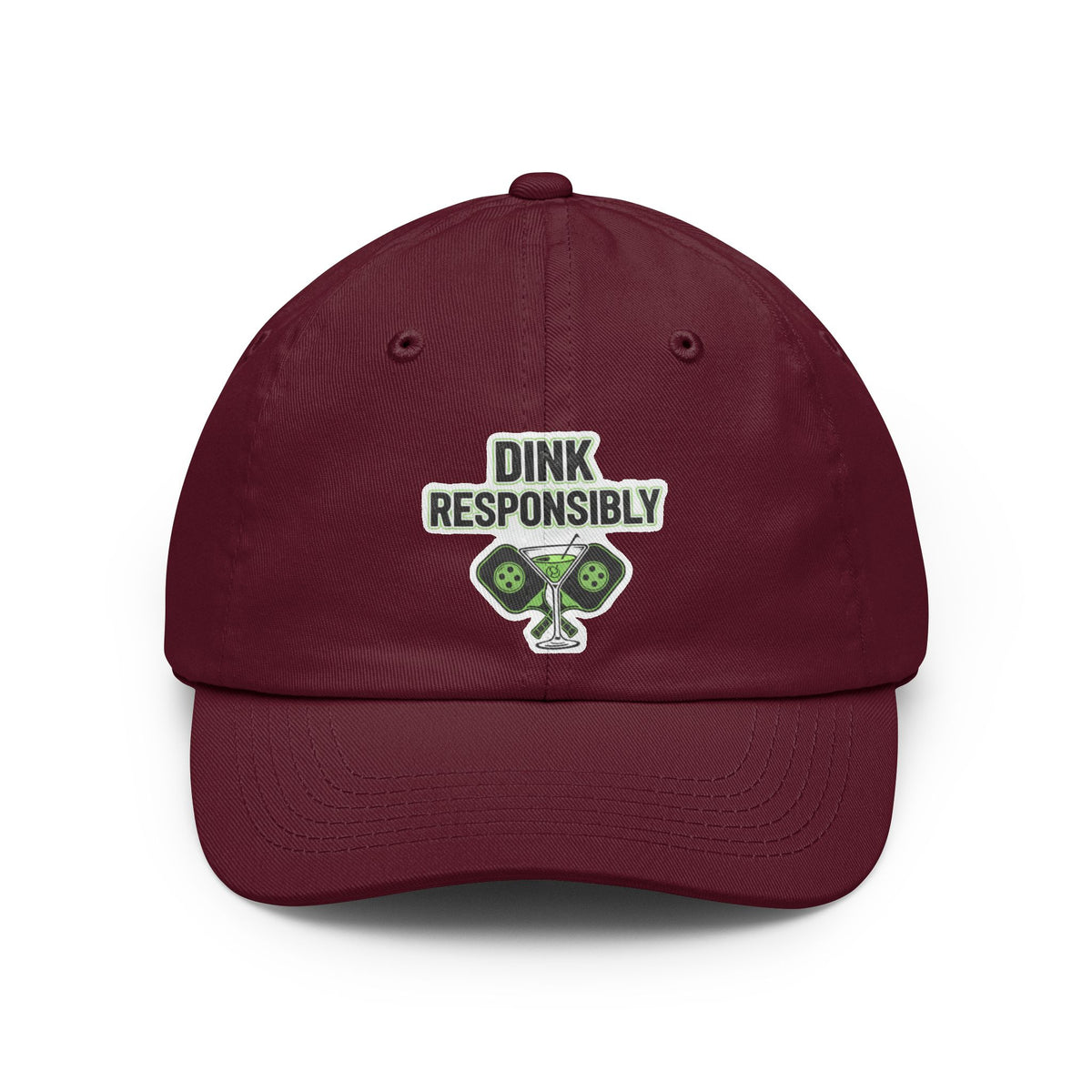 Color: Maroon | Dink Responsibly Dad Hat