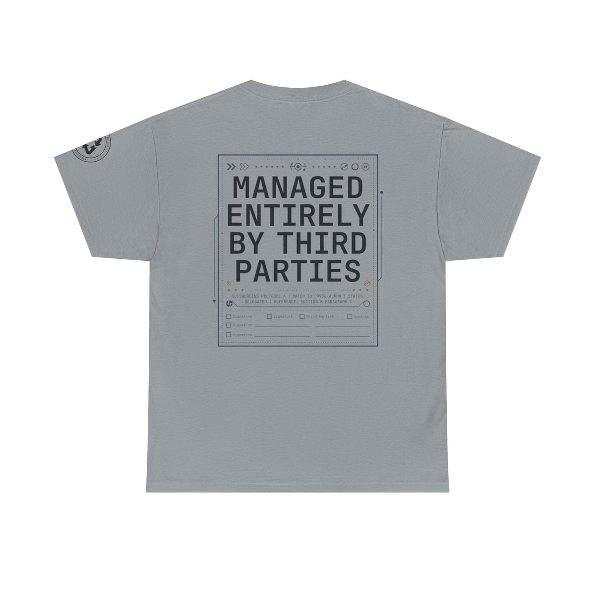 Color: Gravel | Managed Entirely By Third Parties Premium Graphic Tee