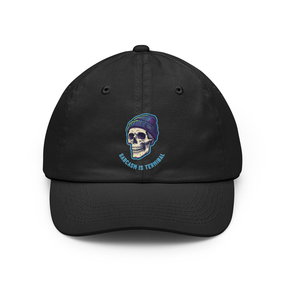 Color: Black | Cancer Sucks But My Sarcasm Is Terminal Dad Hat — Graphic
