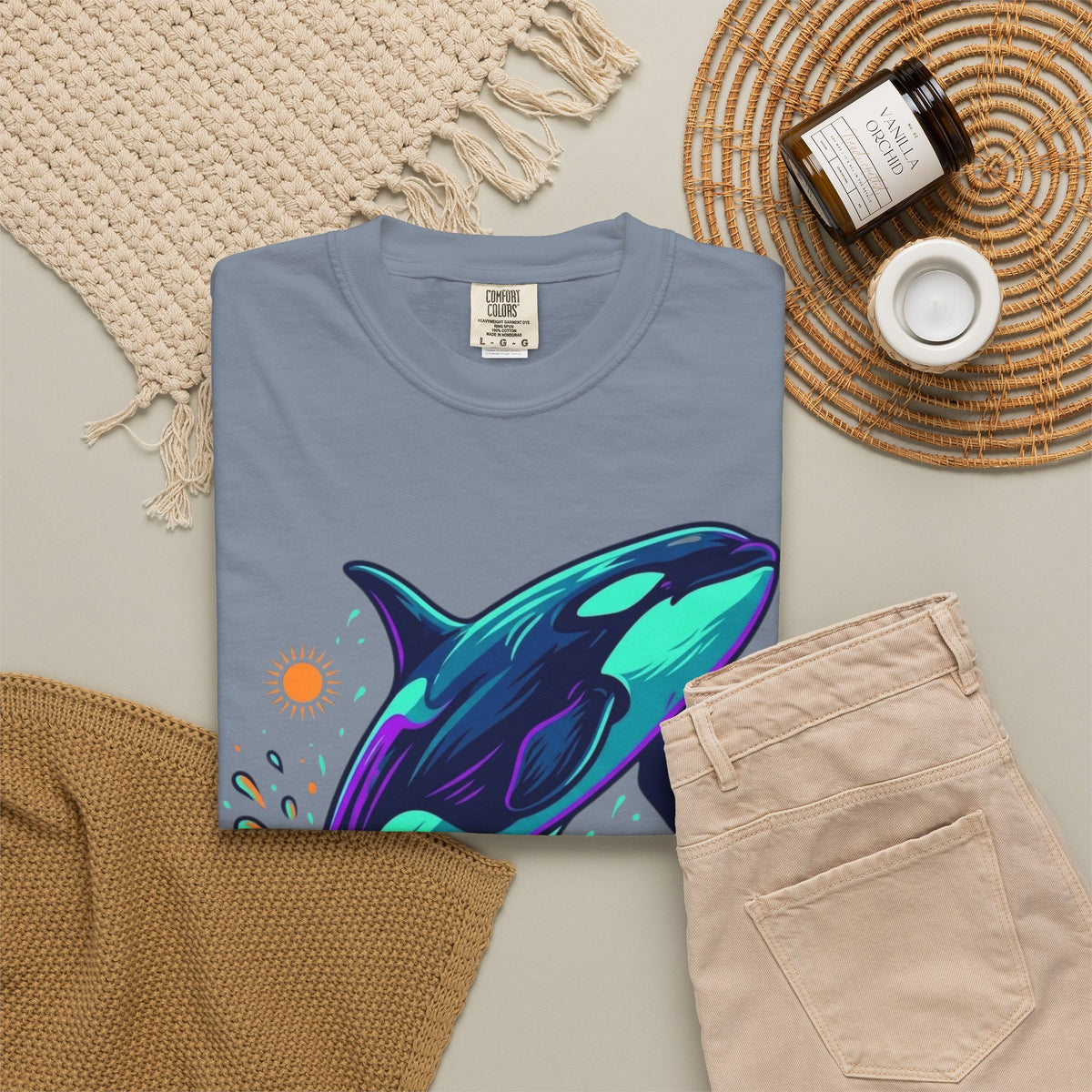 "Orca" Unisex Garment-Dyed Tee