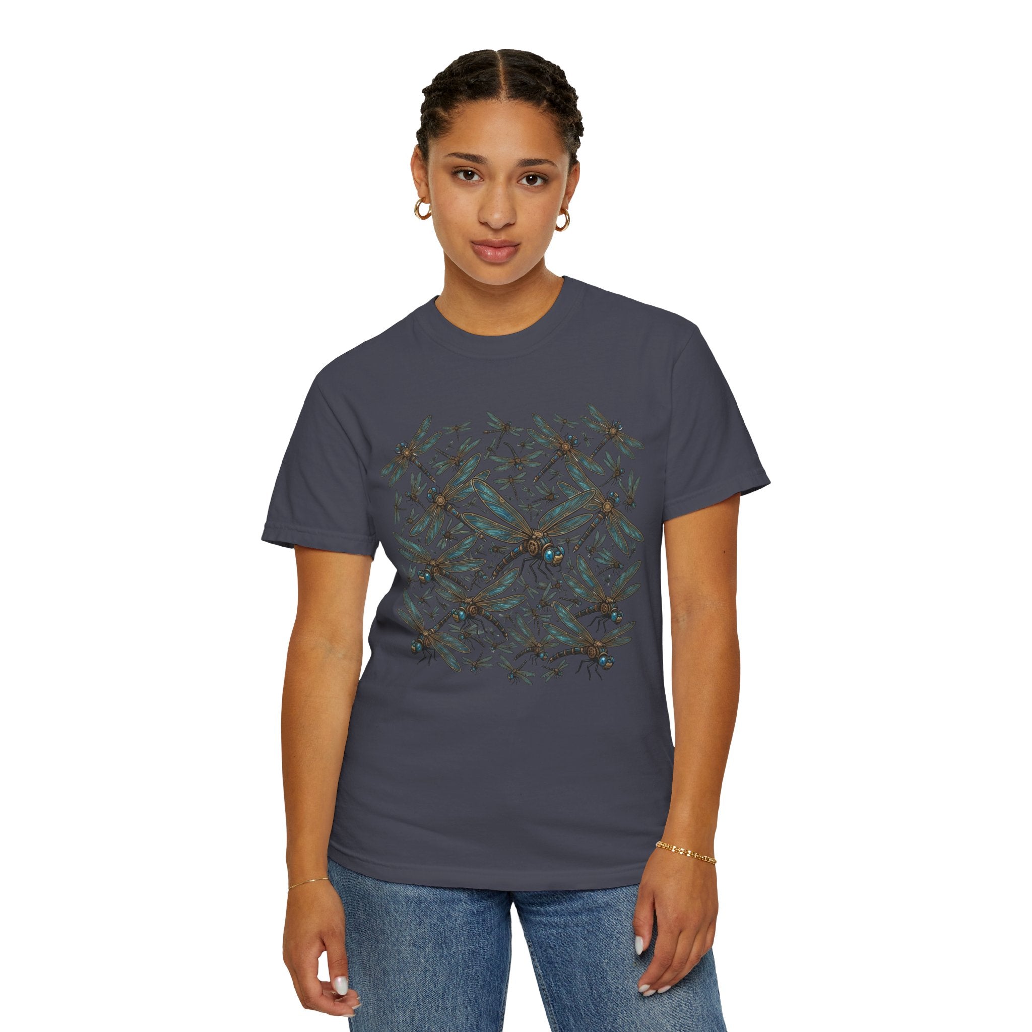 "Dragonfly Swarm" Unisex Garment-Dyed Tee