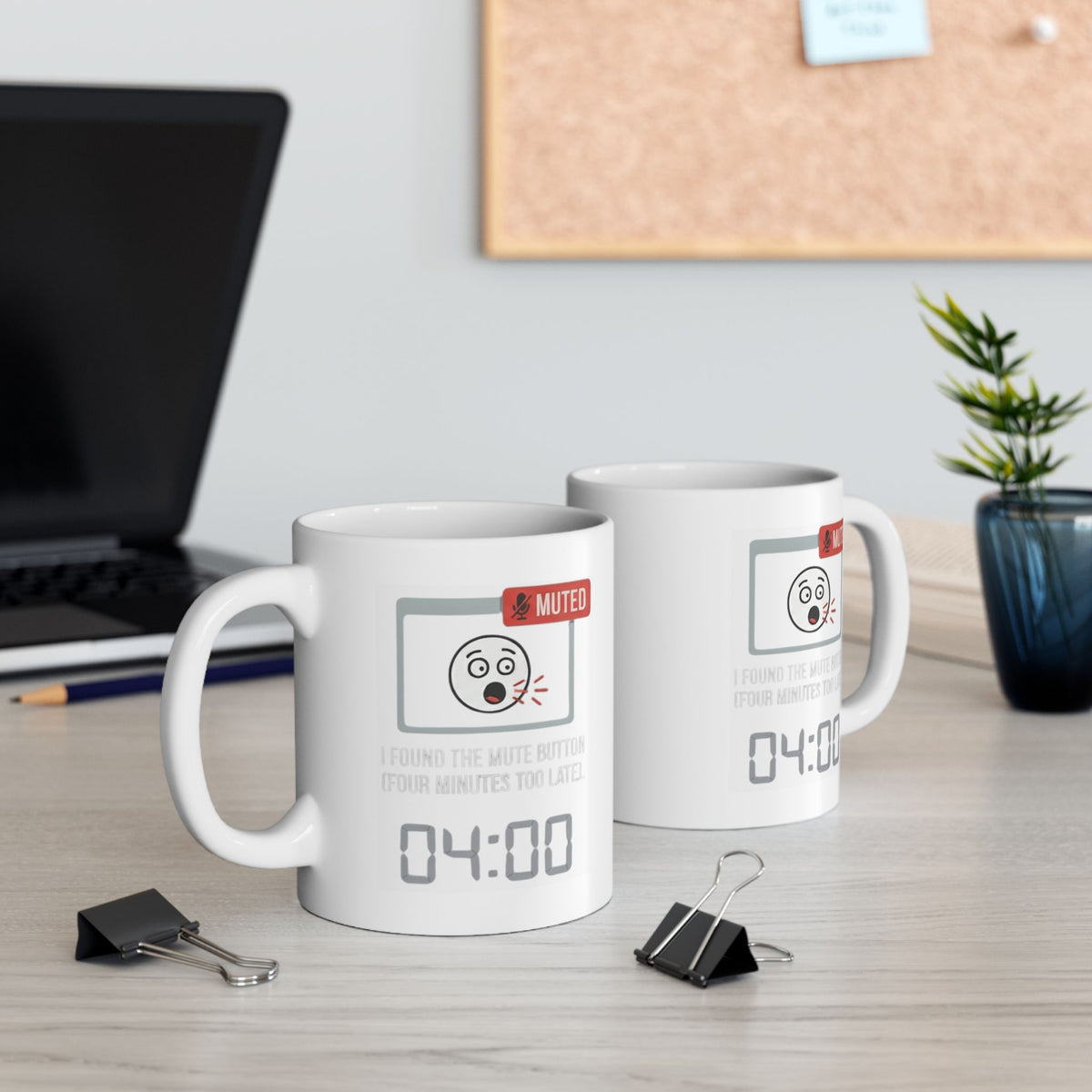 "I Found The Mute" White Ceramic Mug