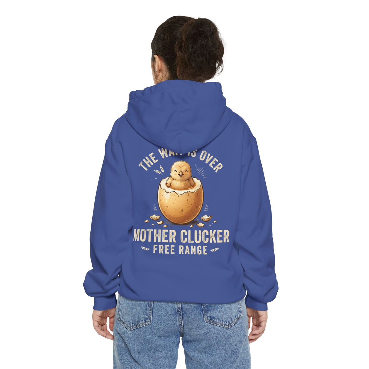 Color: Flo Blue | The Wait is Over Garment-Dyed Hoodie