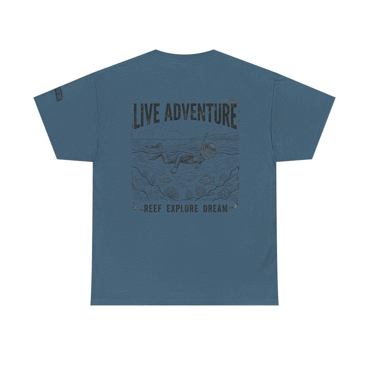 Color: Indigo Blue | Live Adventure Surfing Premium Graphic Tee
