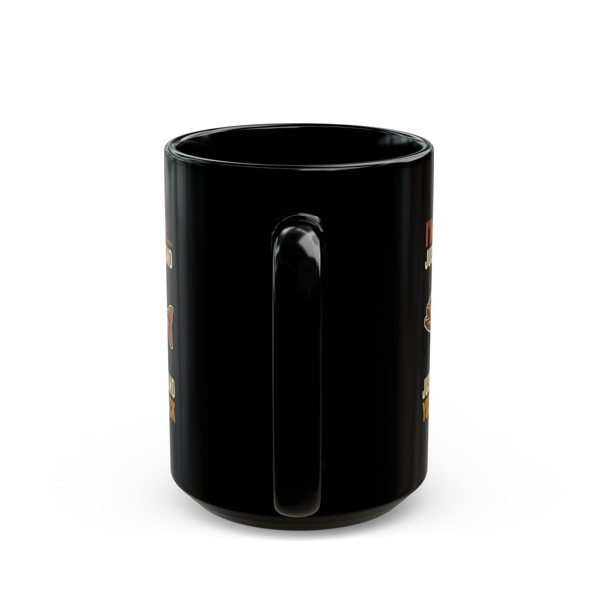 "I'm A Catch" Black Ceramic Mug