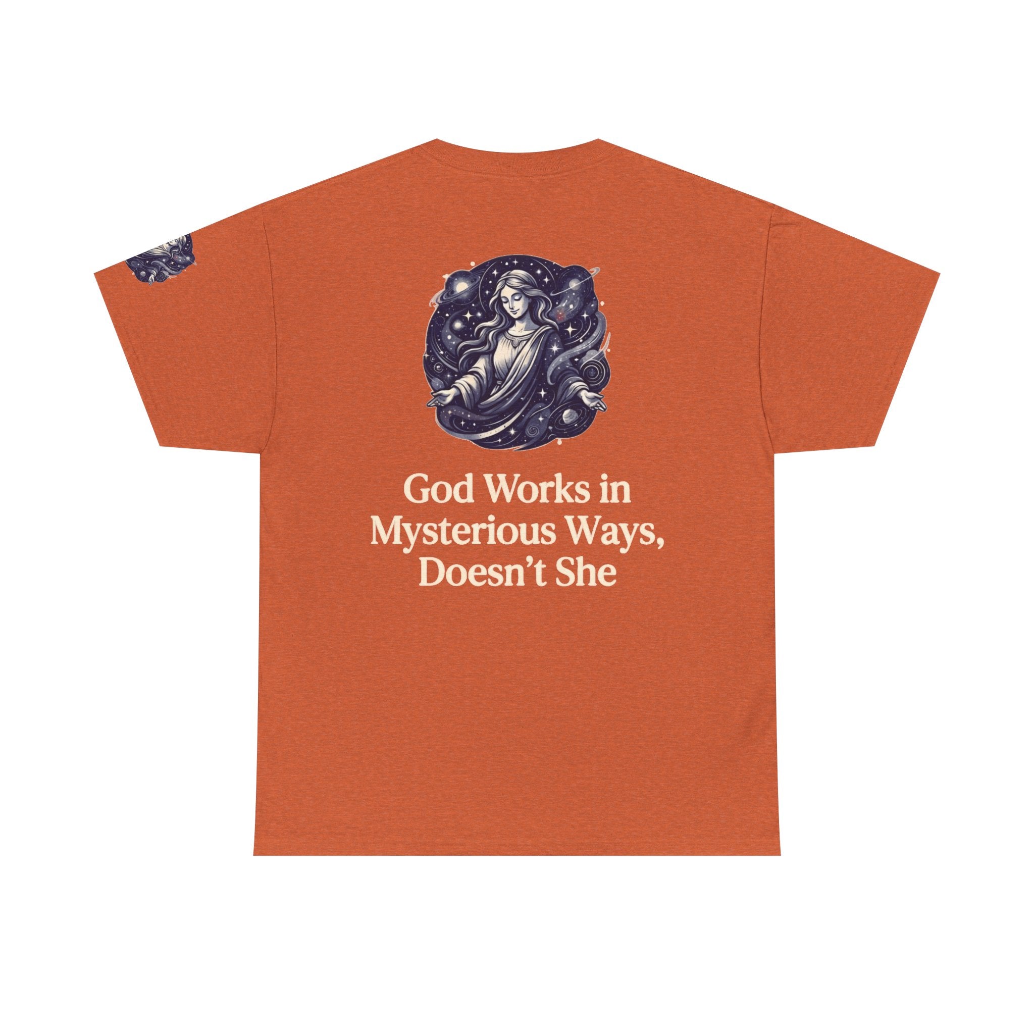 "God Works in Mysteroius Ways" Premium Graphic Tee